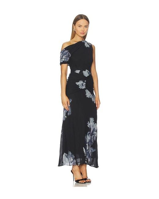 Nicholas Black Elza Off Shoulder Panelled Midi Dress