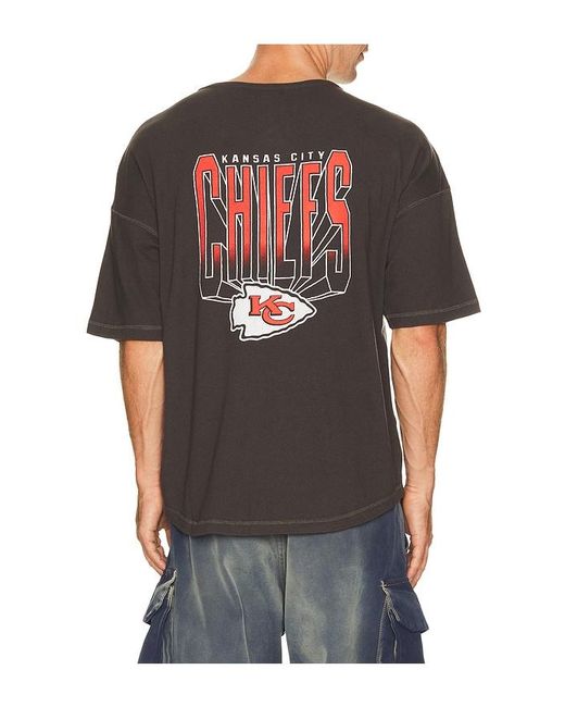 Junk Food Black Chiefs Baseball Jersey for men
