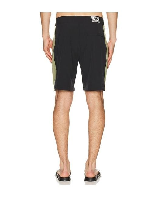 Rhythm Black Core Swim Trunk for men