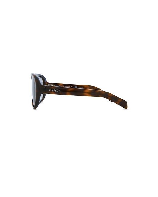 Prada Black Circular Sunglasses for men