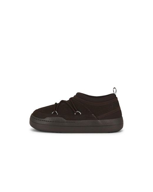 Moon Boot Black Park Icon Suede Shoe for men