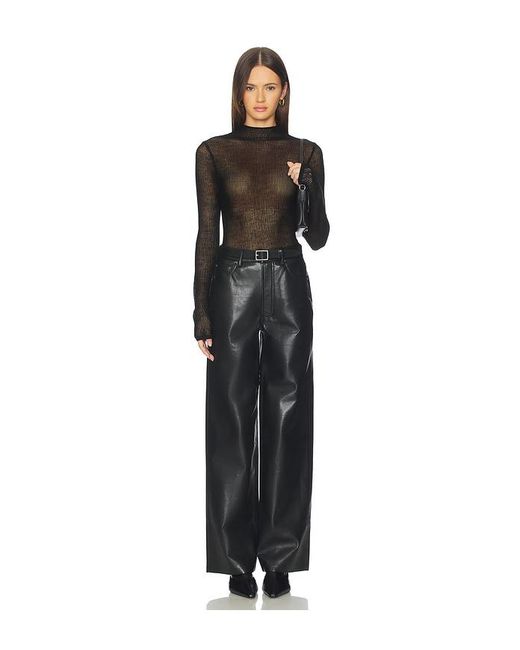 Anine Bing Black Manon Pant