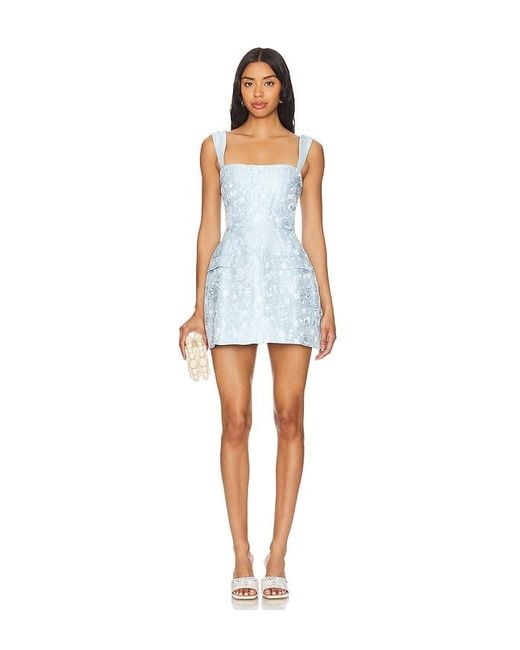 Amanda Uprichard Blue Bethany Romper