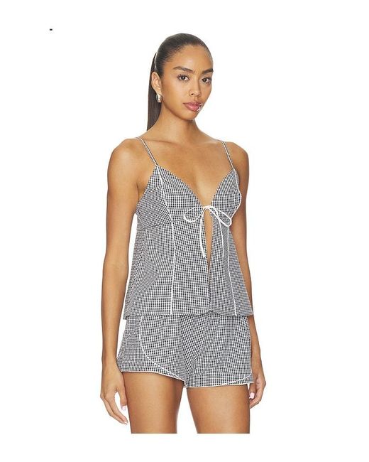 Solid & Striped Blue The Eleni Top
