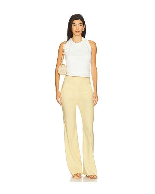 Veronica Beard Yellow Komi Pant