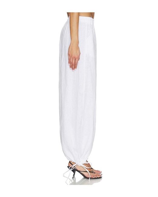 AEXAE White Linen Balloon Pant