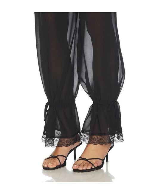 superdown Black Nara Sheer Balloon Pant