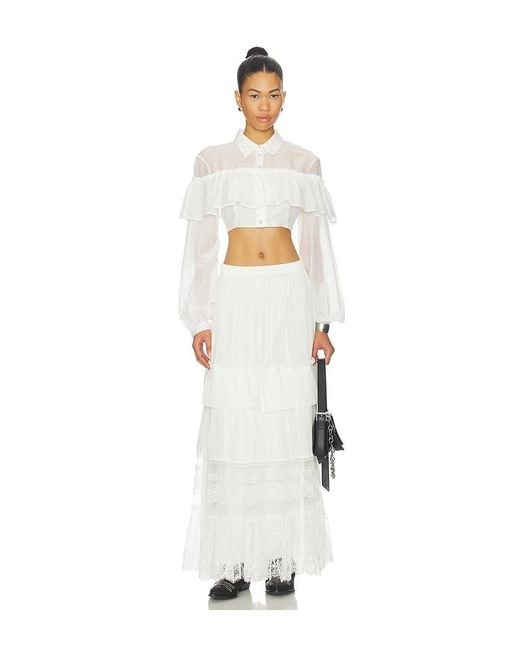 Aniye By White Carmen Long Skirt