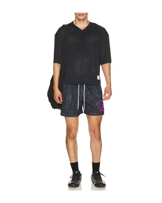 Ryoko Rain Blue Snakeskin Shorts for men