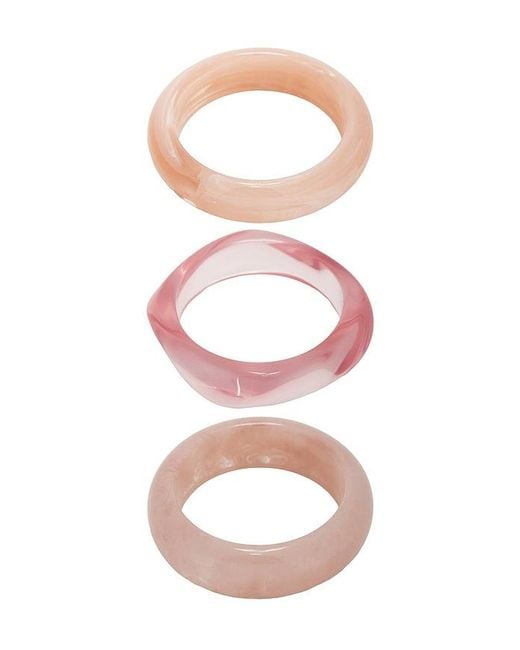 Luv Aj Pink The Formentera Bangle Set