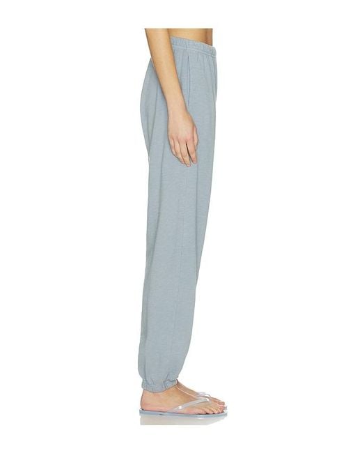 ÉTERNE Blue Lightweight French Terry Boyfriend Pocket Sweatpant