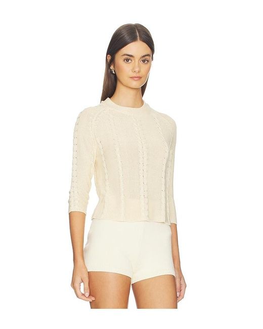 With Jean White Khloe Top