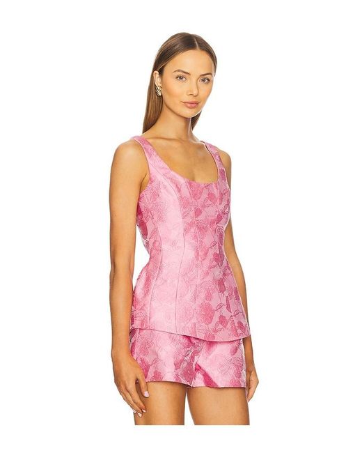 Amanda Uprichard Pink Empire Top