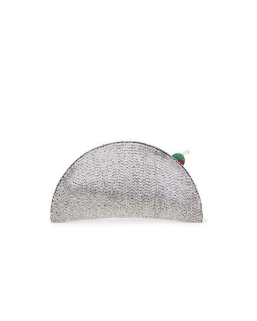 Simon Miller Multicolor Beaded Lune Clutch