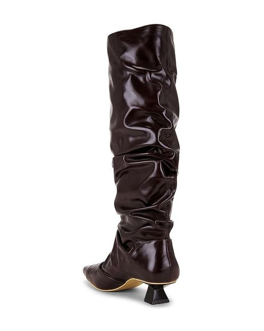 Dirt Brown Gathered Boot