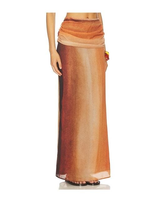 Baobab Orange Sumaq Maxi Skirt