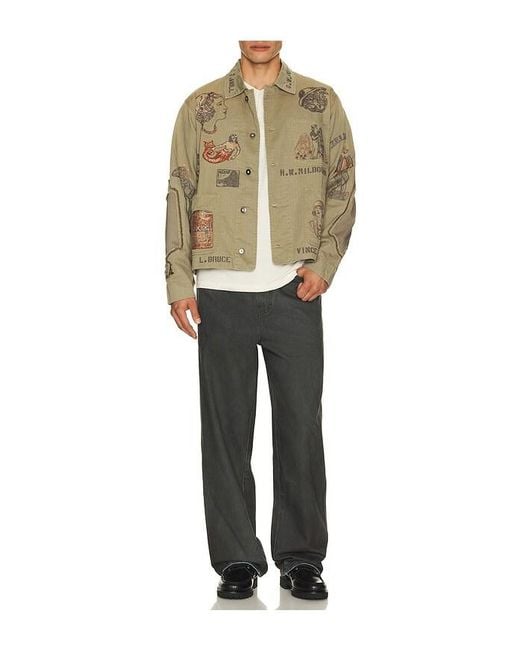 Samuel Zelig Natural Duffle Chore Jacket for men