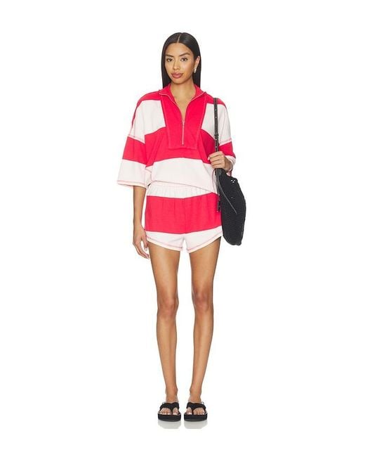 Free People Red X Fp Movement Retro Rugby Set