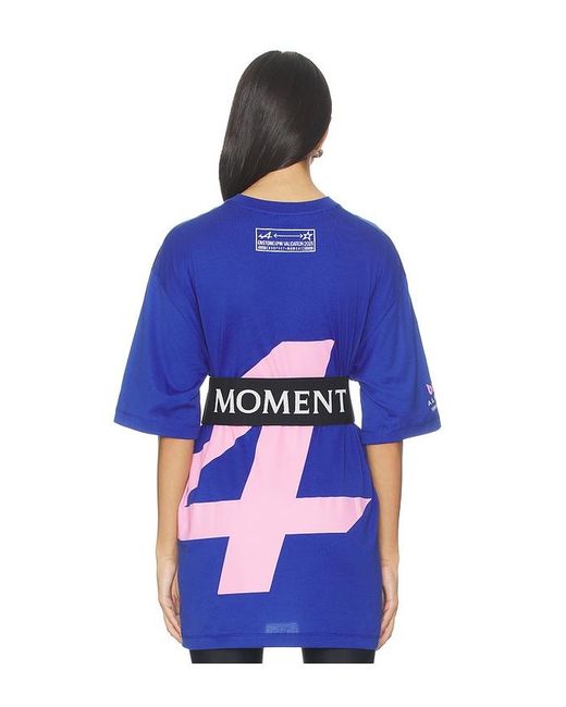 Perfect Moment Blue Oversized Logo Tshirt