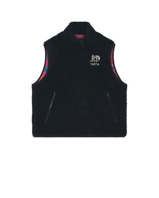 by Parra Black Chest Alien Vest for men