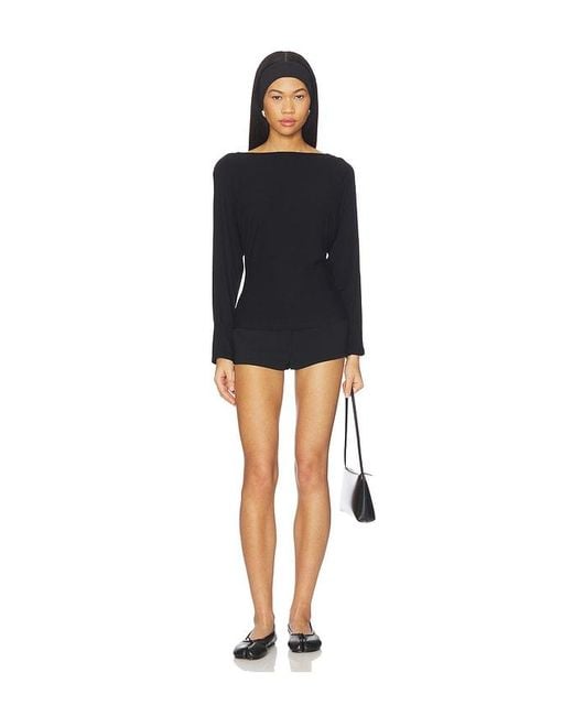 EB DENIM Black Zinnia Long Sleeve Top