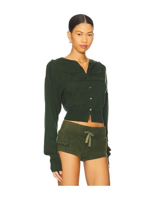 Nii HAI Green Button Up Cardigan