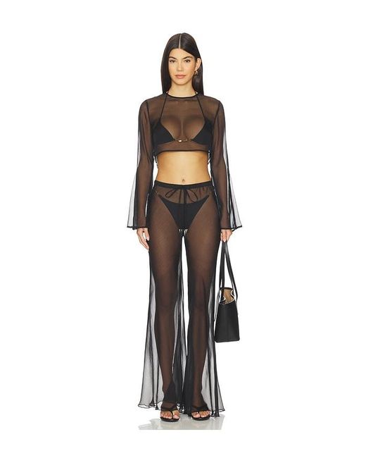 Shani Shemer Black Kairo Wide Leg Pants