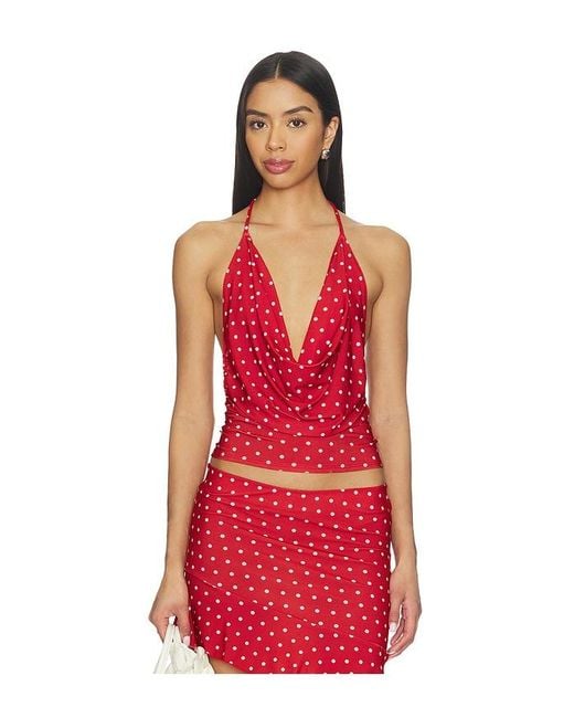 Bella Venice Red X Revolve Elsa Top