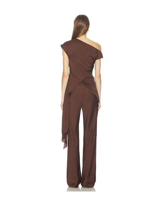 SRG Brown Selena Silk Top