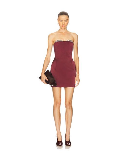 The New Arrivals Ilkyaz Ozel Red Noelie Mini Dress