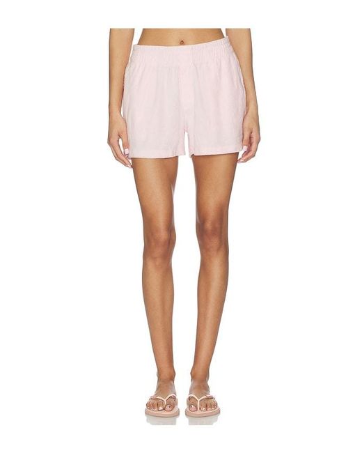 Bobi White Faux Fly Short
