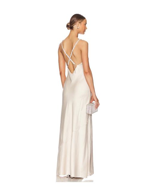 L'Agence Natural Saint Crystal Strap Gown