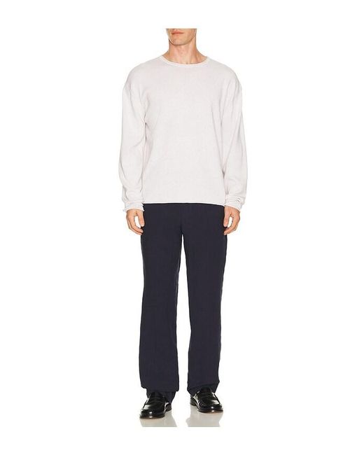 Percival Blue Tailored Linen Trousers for men