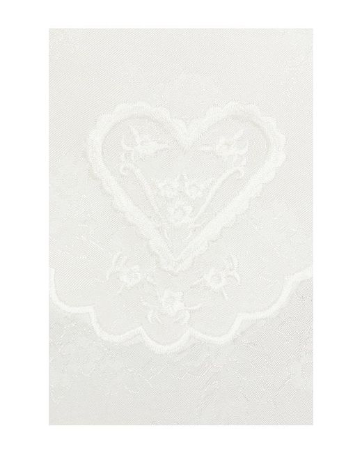 For Love & Lemons White Locked Heart Top