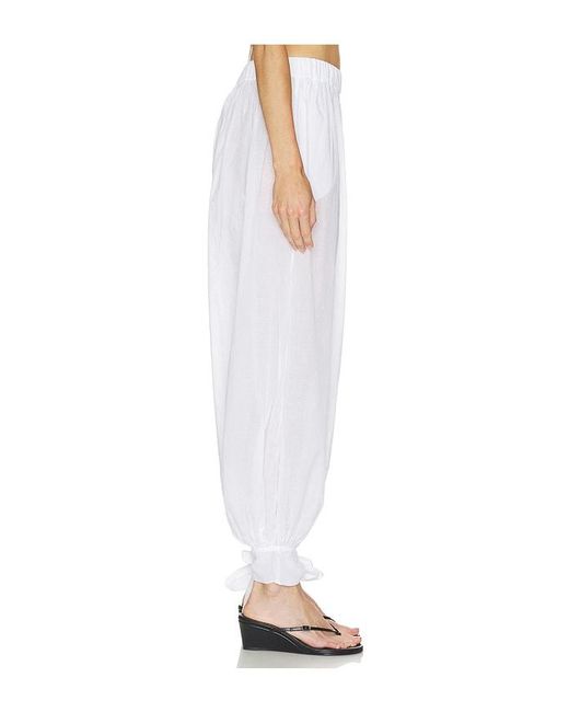 ANDAMANE White Noor Tied Up Maxi Pants
