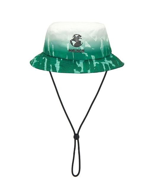 Malbon Green X Golf & Bass Club Sponsors Bucket Hat for men