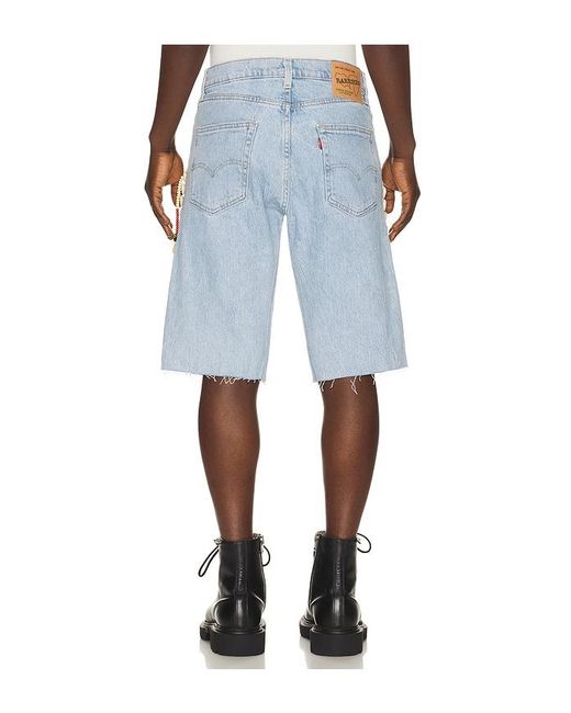 Barriers Worldwide Blue Cowrie Shell Shorts for men