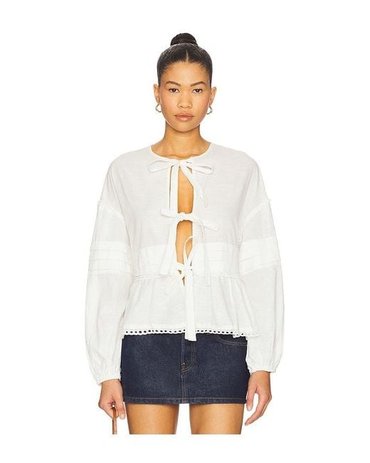SNDY'S White Siggie Blouse