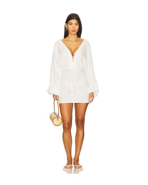 LSPACE White Deia Mini Dress