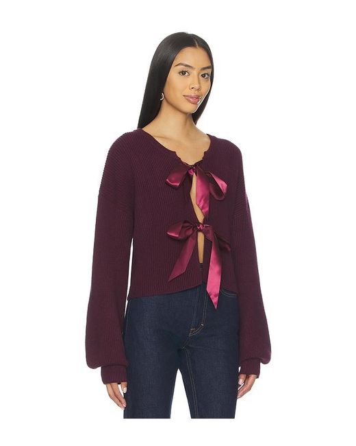 MORE TO COME Blue Darlene Cardigan