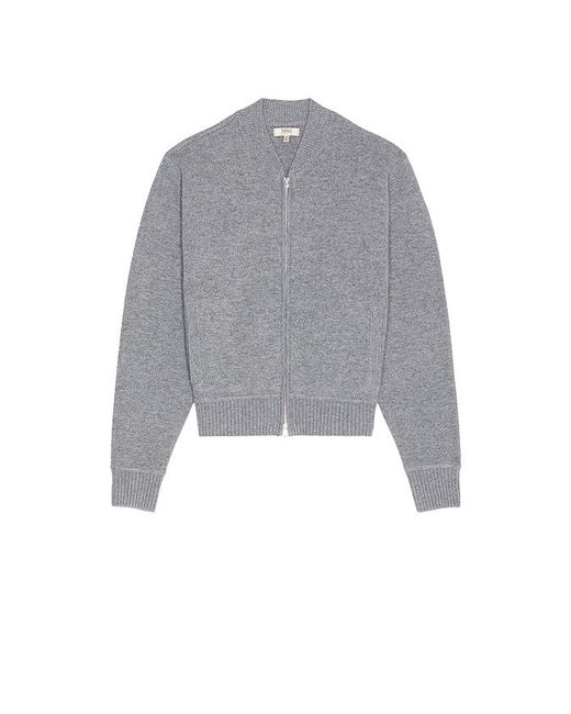 SRG Gray Velma Knit Bomber Jacket