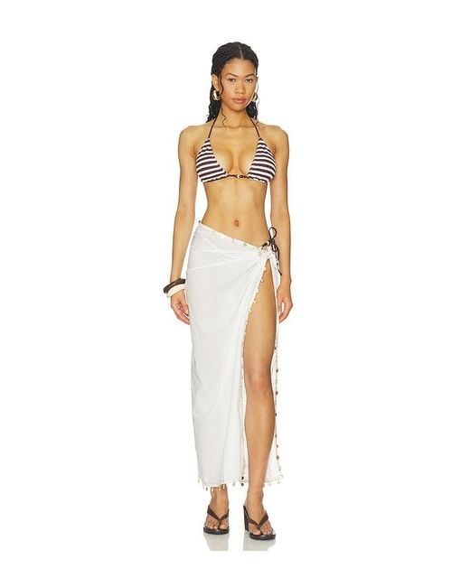 SNDY'S White Zelie Shell Wrap