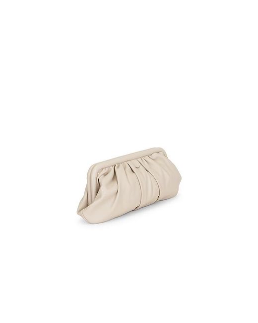 Olga Berg Natural Catherine Gathered Clutch