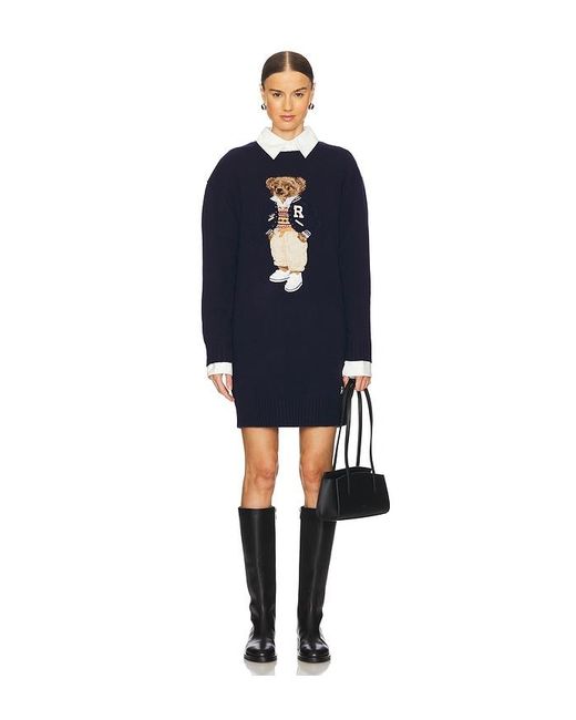 Polo Ralph Lauren Blue Prep Bear Day Dress