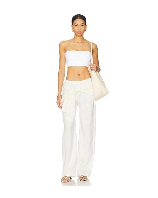 Enza Costa White Essential Bandeau Top