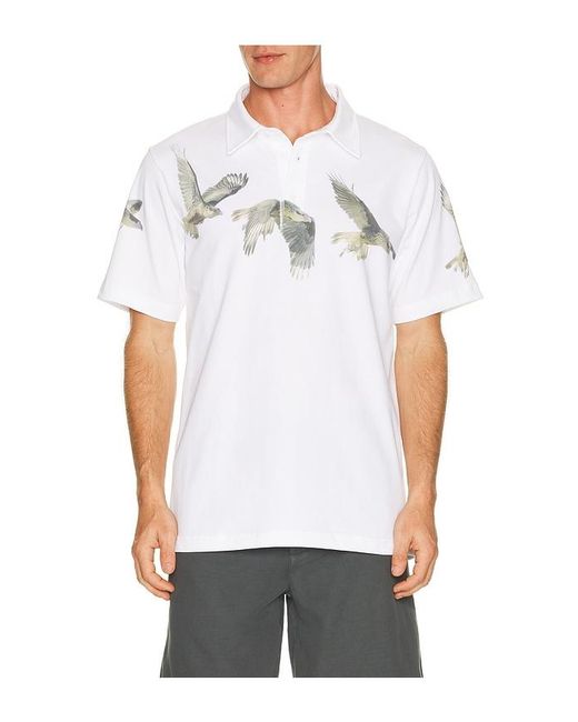 Students Golf White Mapleton Short Sleeve Polo Shirt for men