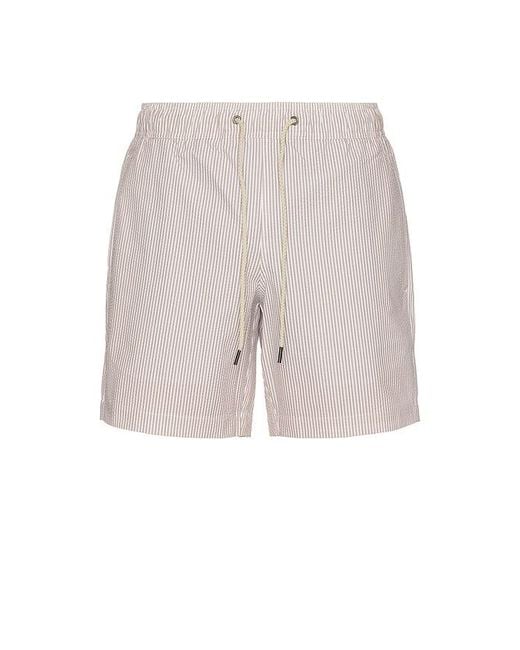 Trunks Natación En Color Marrón Talla (También En M, S, Xl/1X) Fair Harbor de hombre de color White