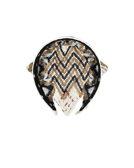 Lele Sadoughi Black Jackie Crochet Handkerchief Headband