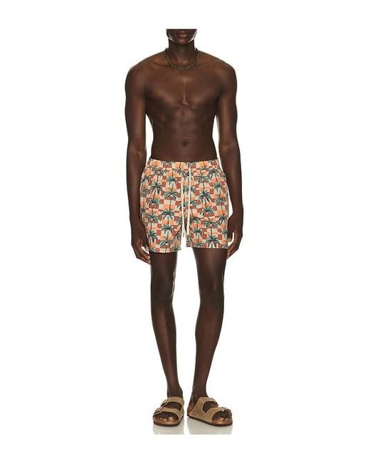 Fair Harbor Natural Bungalow Swim Trunk for men