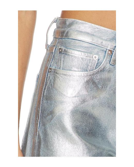 Agolde Blue 90's Mid Rise Loose Fit Jeans